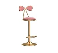 GEK208130 Multiuso Sgabello da bar girevole con sollevamento, sedia da pranzo for isola, sedia da scrivania moderna e semplice, sgabelli alti Moderni(Pink)