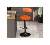 GEK208130 Multiuso Sgabello da bar girevole Lift 61-81cm Sgabello da bar multifunzionale con schienale alto Moderni(Orange)