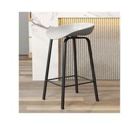 GEK208130 Multiuso Sgabello da bar in legno for uso domestico, ristorante, bar, isola, ferro, tempo libero, sedia alta, grigio Moderni(Piccolo)