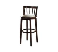 GEK208130 Multiuso Sgabello da bar moderno for la casa, sedia da bar, scandinavo, leggero, di lusso, in legno massello, sedia alta, sgabelli da bar girevoli, sgabelli alti Moderni(Bruin)