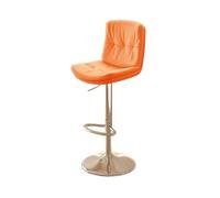 GEK208130 Multiuso Sgabello da bar Sedia da cassiere Sgabello alto Sgabello da bar Sgabello da ascensore for uso domestico Sedia con schienale Seggiolone commerciale Moderni(Orange)