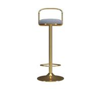 GEK208130 Multiuso Sgabello da bar semplice con sollevamento da 65-80 cm, sedia girevole, sedia da scrivania, sgabelli alti for la casa di lusso Moderni(Grijs)