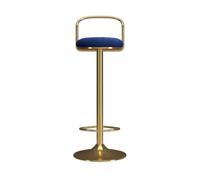 GEK208130 Multiuso Sgabello da bar semplice con sollevamento da 65-80 cm, sedia girevole, sedia da scrivania, sgabelli alti for la casa di lusso Moderni(Blue)