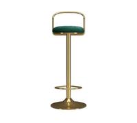 GEK208130 Multiuso Sgabello da bar semplice con sollevamento da 65-80 cm, sedia girevole, sedia da scrivania, sgabelli alti for la casa di lusso Moderni(Green)