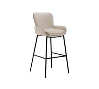 GEK208130 Multiuso Sgabello da bar semplice Home Island 75 cm alto sgabello leggero lusso moderno bancone da bar sedia alta Moderni(Bianco)