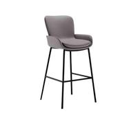 GEK208130 Multiuso Sgabello da bar semplice Home Island 75 cm alto sgabello leggero lusso moderno bancone da bar sedia alta Moderni(Grijs)