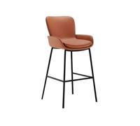 GEK208130 Multiuso Sgabello da bar semplice Home Island 75 cm alto sgabello leggero lusso moderno bancone da bar sedia alta Moderni(Orange)