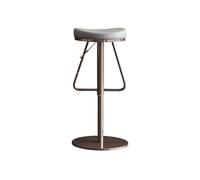 GEK208130 Multiuso Sgabello da bar Sgabello da bar di lusso leggero Sedia girevole for la casa senza schienale Sedia da bar sollevabile in acciaio inossidabile (56-82 cm) Moderni(Light gray)