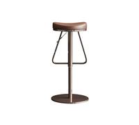 GEK208130 Multiuso Sgabello da bar Sgabello da bar di lusso leggero Sedia girevole for la casa senza schienale Sedia da bar sollevabile in acciaio inossidabile (56-82 cm) Moderni(Bruin)