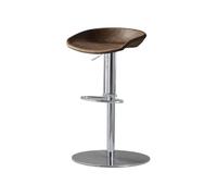 GEK208130 Multiuso Sollevabile 57-78 cm Altezza di seduta Sgabello da bar in ferro di lusso leggero Sgabello alto girevole moderno Sedia da isola for cassiere di alta qualità Moderni(Bruin)