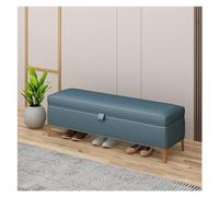 GEK208130 Panca portaoggetti moderna, panca da ingresso, ottomana per camera da letto, panca in pelle per camera da letto, panca imbottita con gambe dorate decorativa (verde)