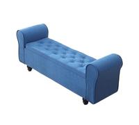 GEK208130 Panche punta letto Comodino contenitore multifunzionale for camera da letto, divano, sgabello, ripostiglio for vestiti, scarpiera Decorativo(Blue,Grande)