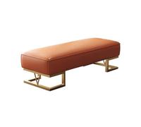 GEK208130 Panche punta letto Moda leggera Mobili di lusso Ingresso Panca for scarpe Spogliatoio Cambio Sgabello Poggiapiedi Camera da letto Comodino Divano Panca Decorativo(Orange,160 * 45 * 42cm)