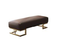 GEK208130 Panche punta letto Moda leggera Mobili di lusso Ingresso Panca for scarpe Spogliatoio Cambio Sgabello Poggiapiedi Camera da letto Comodino Divano Panca Decorativo(Bruin,80 * 45 * 42cm)