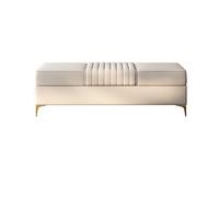 GEK208130 Panche punta letto Panca da ingresso, Ottomana for la camera da letto ai piedi del letto, Panche for la camera da letto ai piedi del letto, Panca imbottita con gambe dorate Decorativo
