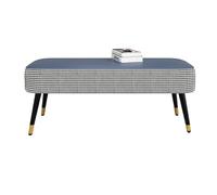 GEK208130 Panche punta letto Panche imbottite for camera da letto Sgabello poggiapiedi for soggiorno con gambe in metallo for ingresso, sala da pranzo, camera da letto, fine letto Decorativo(Blue)