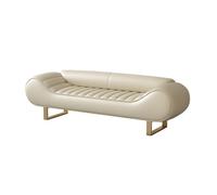 GEK208130 Panche punta letto Sgabello da comodino di lusso leggero di alta gamma for camera da letto principale, divano da comodino, guardaroba for vestiti, divano lungo, panca Decorativo(Beige,M)