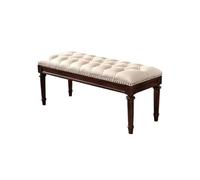 GEK208130 Panche punta letto Sgabello da comodino in legno stile rustico da 1,2 m/1,6 m, mobili for camera da letto vintage in pelle, lustrascarpe Decorativo(120 * 48 * 45cm)