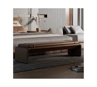 GEK208130 Panche punta letto Sgabello da comodino minimalista italiano, leggero, di lusso, moderno, for riporre i vestiti, for camera da letto, divano di alta gamma, panca lunga Decorativo(Coffee)