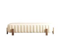 GEK208130 Panche punta letto Sgabello da letto in pelle di lusso italiano, di alta qualità, moderno, semplice, lungo, for divano, sgabello, scarpiera Decorativo(Piccolo)
