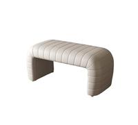 GEK208130 Panche punta letto Sgabello for cambiare le scarpe da fine letto for l'ingresso Sgabello for cambiare le scarpe molto stretto for il guardaroba Sgabello for divano Decorativo(Beige,M)