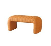GEK208130 Panche punta letto Sgabello for cambiare le scarpe da fine letto for l'ingresso Sgabello for cambiare le scarpe molto stretto for il guardaroba Sgabello for divano Decorativo(Orange,Grande)