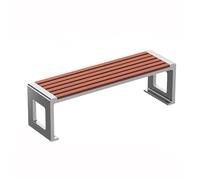 GEK208130 Panchina da esterno Panchine da esterno in acciaio inossidabile, quadrate, disponibili in diverse misure Panca da giardino(Grande)