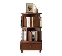 GEK208130 Scaffale Bedside Rotating Bookcase 360 Degree Bookcase Movable Home Floor Narrow Bedroom Bedside Reading Shelf Libreria