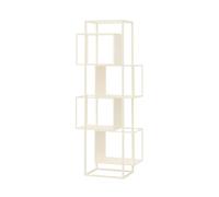 GEK208130 Scaffale Espositore for ufficio aperto in ferro da scaffale for libri terra moderno e leggero for la casa Libreria(Bianco)