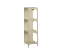 GEK208130 Scaffale Libreria angolare creativa piccola libreria ad angolo con scaffale da parete, armadio stretto in ferro, libreria ad angolo Libreria(Bianco,L)