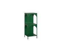 GEK208130 Scaffale Libreria angolare creativa piccola libreria ad angolo con scaffale da parete, armadio stretto in ferro, libreria ad angolo Libreria(Green,S)