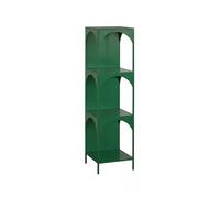 GEK208130 Scaffale Libreria angolare creativa piccola libreria ad angolo con scaffale da parete, armadio stretto in ferro, libreria ad angolo Libreria(Green,L)