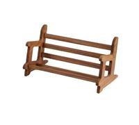 GEK208130 Scaffale Libreria da tavolo da banco color noce nero, ripiano organizer da scrivania in legno, espositore aperto, for tavolo da pranzo domestico, cucina o studio Libreria