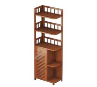 GEK208130 Scaffale Mobile angolare, camera da letto, mobile laterale for soggiorno dal pavimento al soffitto, mobile contenitore, libreria Libreria(Natural,Piccolo)