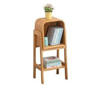 GEK208130 Scaffale Mobile TV in legno massello, mobile laterale, libreria moderna e semplice, mensola for soggiorno, mobile portaoggetti da terra Libreria(80cm)