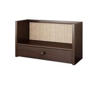 GEK208130 Scaffale Organizzatore di file da scrivania in legno, con rack di stoccaggio a cassetto singolo, organizer impilabile multiuso, for l'ufficio scolastico a casa Libreria(L60xW20xH28.5 cm)