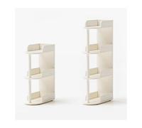 GEK208130 Scaffale Piccola libreria lato divano, mensola da pavimento in legno massello a cucitura stretta, ripiano for libri multistrato, libreria creativa for la casa del soggiorno Libreria(73cm)