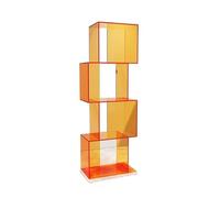 GEK208130 Scaffale Ripiano espositivo multistrato in acrilico, ripiano for borsa for scarpe, ripiano espositivo, ripiano for finestra Libreria(Orange)