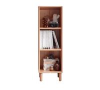 GEK208130 Scaffale Scaffale da terra a 3 celle, con piedini, ripiano organizer in legno, for libri da ufficio, accessori, espositore for riporre oggetti Libreria