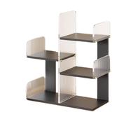 GEK208130 Scaffale Scaffale for libri a densità multistrato, ripiano for organizer in plastica semplice aperto, espositore autoportante for casa e ufficio Libreria