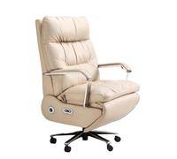 GEK208130 Sedia da scrivania per massaggi elettrici, ergonomica, regolabile, in pelle, per seduta lunga