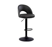 GEK208130 Sedie reclinabili multiuso per la casa, sedie da banco a isola, sedie da banco leggere, lussuose, sgabelli da bar, sedie per sala da pranzo, seggiolone moderno (nero)