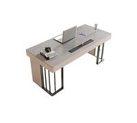 GEK208130 Semplice Rock Slab Desk Tavolo for PC Tavolo for studio domestico Combinazione Piccola scrivania minimalista for uso domestico Banco da lavoro Tavolo for PC Boss for ufficio Scrivere