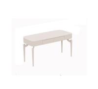 GEK208130 Semplice Scrivania con luce Cream Wind, moderna, minimalista, in ardesia, for ufficio, studio, camera da letto, tavolo for PC Scrivere(100x50x75cm)