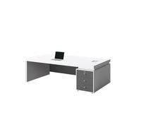 GEK208130 Semplice Scrivania da ufficio Boss Desk Light Luxury Senior Senso di tavolo e sedia Combinazione di semplice e moderno grande tavolo da ufficio for PC singolo Scrivere(1.4X0.6X0.75M)