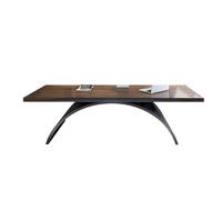 GEK208130 Semplice Scrivania da ufficio in legno massello Boss Workstation Scrivania for laptop Tavolo creativo con gambe a forma di luna Scrivere(160 * 70 * 75cm)