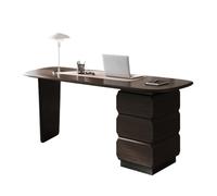 GEK208130 Semplice Scrivania for ufficio con spazio di archiviazione, moderno tavolo da scrittura con schedario a 3 cassetti, stabile struttura in legno massello Scrivere(M)