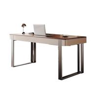 GEK208130 Semplice Scrivania moderna minimalista in legno massello di lusso in pelle di sella noce studio camera da letto casa scrivania da ufficio scrivania Scrivere(160x60x75cm)