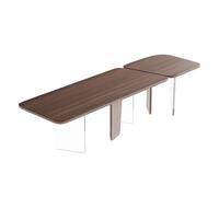 GEK208130 Semplice Scrivania rettangolare moderna, tavolo da conferenza, spaziosa postazione di lavoro for PC in legno di noce nero for ufficio domestico Scrivere(M)