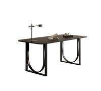 GEK208130 Semplice Scrivania vintage in lastra di roccia, tavolo for PC, scrivania da ufficio, soggiorno semplice, tavolo da pranzo nero for il tè Scrivere(140 * 80 * 75cm)